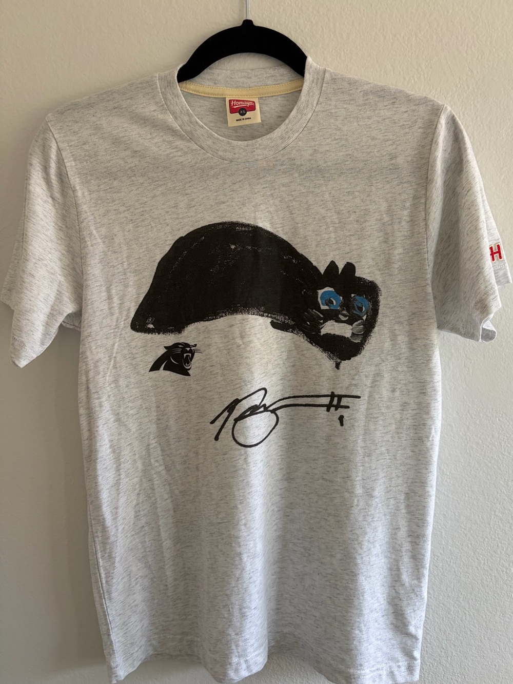 Homage Carolina Panthers Bryce Young “NFL Rookies Paint” Collection size XS EUC